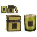 viride candle with lime green tea box