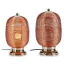 metal table lamp large copper cylinder