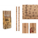 gift wrapping paper roll 70x200 kraft gifts