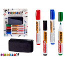 set of 4 markers 4 colors and eraser