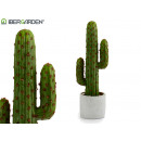 cactus dritto in plastica 1 tronco 36cm