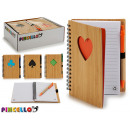 wholesale Gifts & Stationery: bambu notepad 12x16cm poker colors 4 times ...