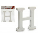 letter h white wood 2x11cm