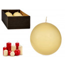 cream ball candle diameter 10cm
