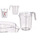 transparent measuring jug 1l