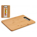 large bamboo cutting board with handle