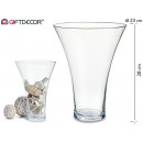 vaso di vetro 28 cm