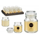 vanilla glass top candle 22h