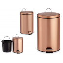 pedal garbage can 7l metal copper
