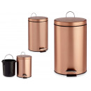 pedal garbage can 12l metal copper