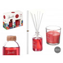 mikado set 100ml candle 30h red berries