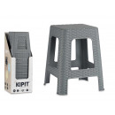 stool gray rattan plastic
