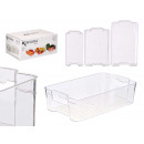 Set 3 transparente Organizer-Tabletts für den Kühl