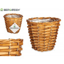 wicker basket with round handles