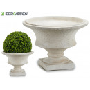 planter low cup large resin cream