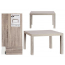 gray wooden side table 79x50x45cm