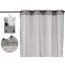 sheer curtain dark gray 140x260 cm