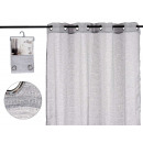 sheer curtain light gray 140x260 cm