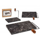 black marble cheese cutting board