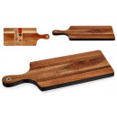 wood cutting board with black edge 45cm