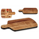 wood cutting board with black edge 40cm