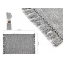 gray cotton carpet 80x120cm