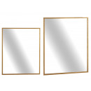 Specchio rettangolare dorato da 110 cm