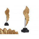 decoration gold wings black base