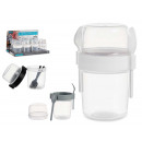 plastic container 0.6l cutlery assorted