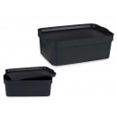 plastic box with lid 6l anthracite