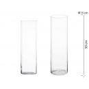 glass cylinder vase 50cm diameter 15 cm