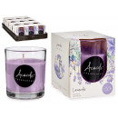 candle glass 30 hours lavender