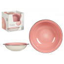 piatti ciotola in gres rosa con bordo