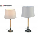 table lamp steel with wood white