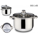 24cm stainless steel saucepan with handles
