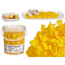 yellow decorative chip pot