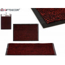 PVC-Fußmatte mit rotem Rand