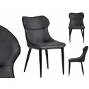 anthracite sloping back armchair