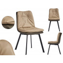 beige armchair backrest buttons with border