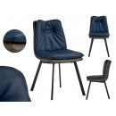 blue backrest chair with g edge buttons