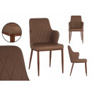 classic brown rhombus armchair
