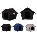 large padded pet kennel, 3-fold assorted