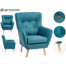 turquoise haarlem retro armchair