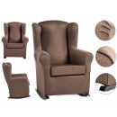 rocking chair sedia brown