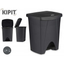 plastic bin with pedal 25l anthracite