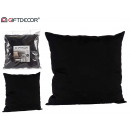 stuffed cushion 40x40cm black