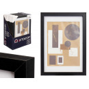 wooden wall photo frame 21x30cm black