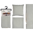 cuscino con cerniera grigio chiaro 60x60