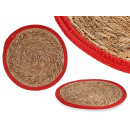 35cm red edge natural mat
