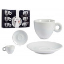 set of 6 cups and holder 220 ml